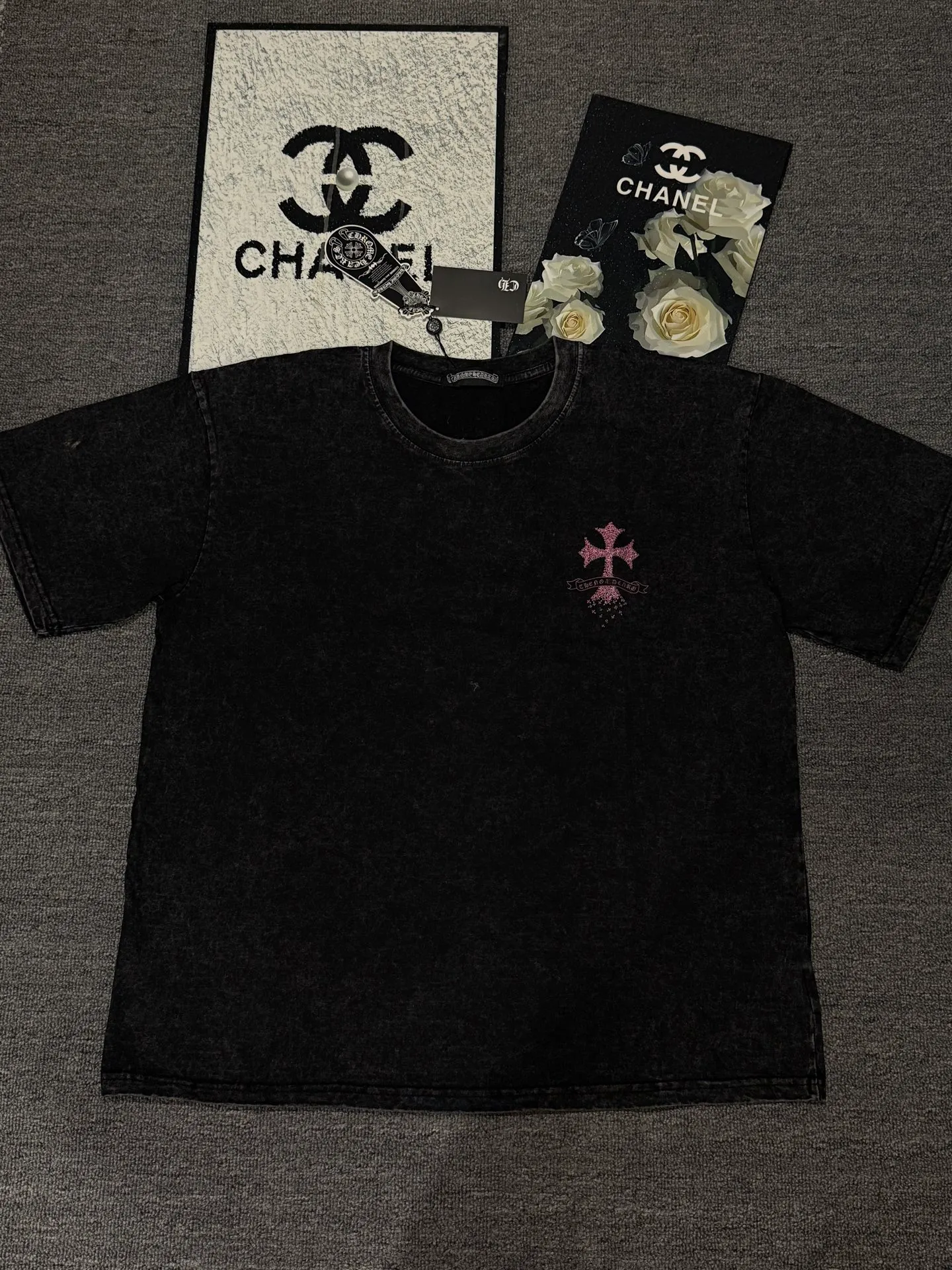 （ ） :SX 019 CH LOGO 1:1 Same Style 32 Breathable 1x 1 oversize 1:1 : Size:S-XL